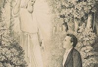 Illustration of an angel appearing before Joseph Smith.