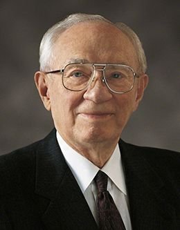 President Gordon B. Hinckley, prophet of The Church of Jesus Christ of Latter-day Saints.
