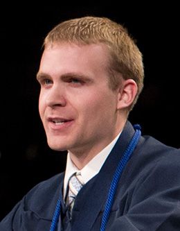 Brian Timothy Wright, student representative of the April 2010 graduating class